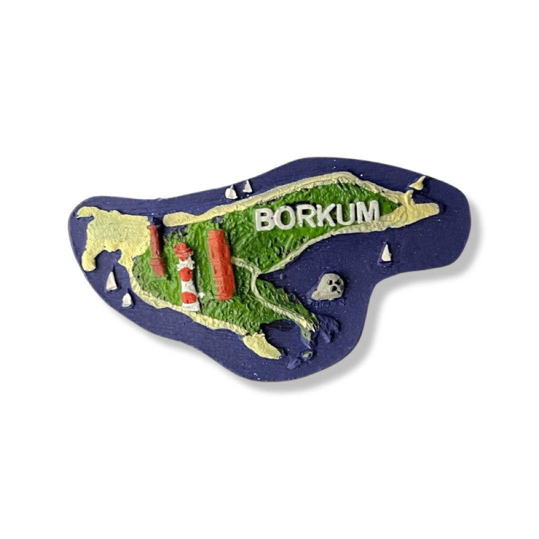 Borkum Magnet blau Form