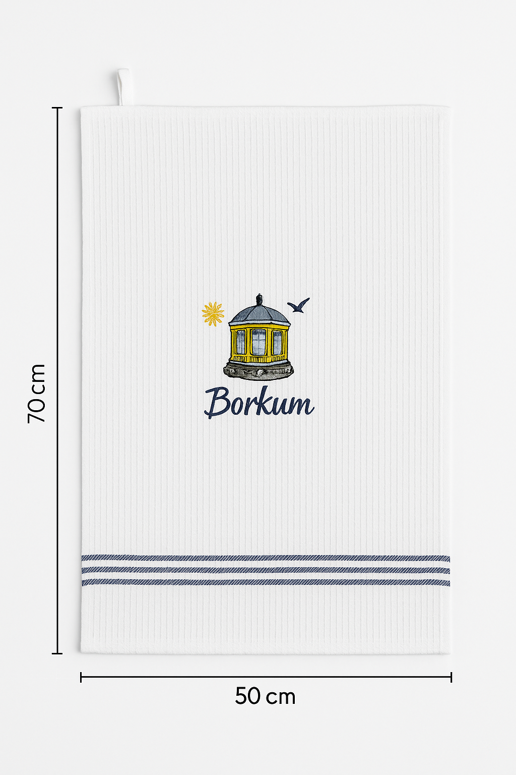 Geschirrhandtuch Borkum Musikpavillon