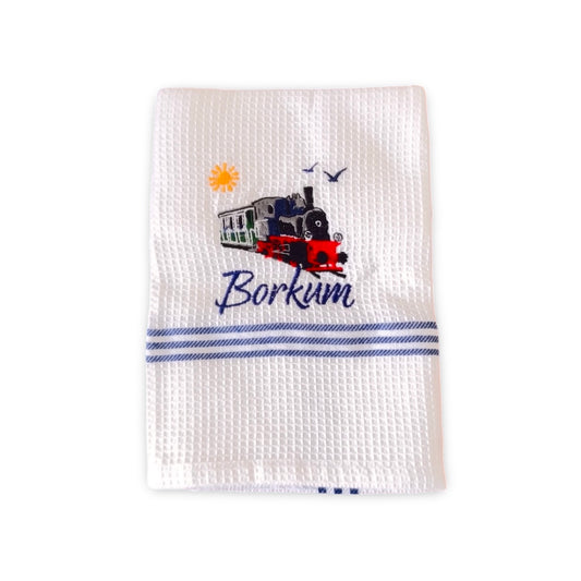 Geschirrhandtuch Borkum Lok