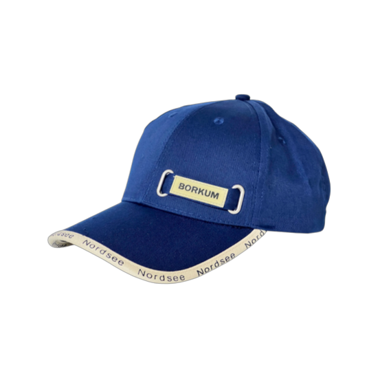 Borkum Basecap blau beige