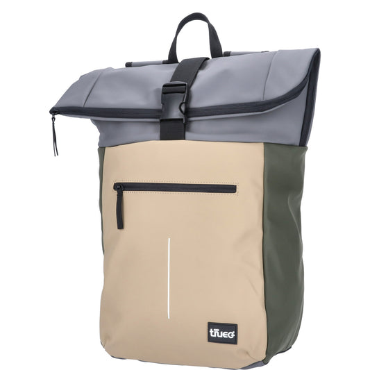 TheTrueC Freizeit Rucksack Bennie beige/green/grey