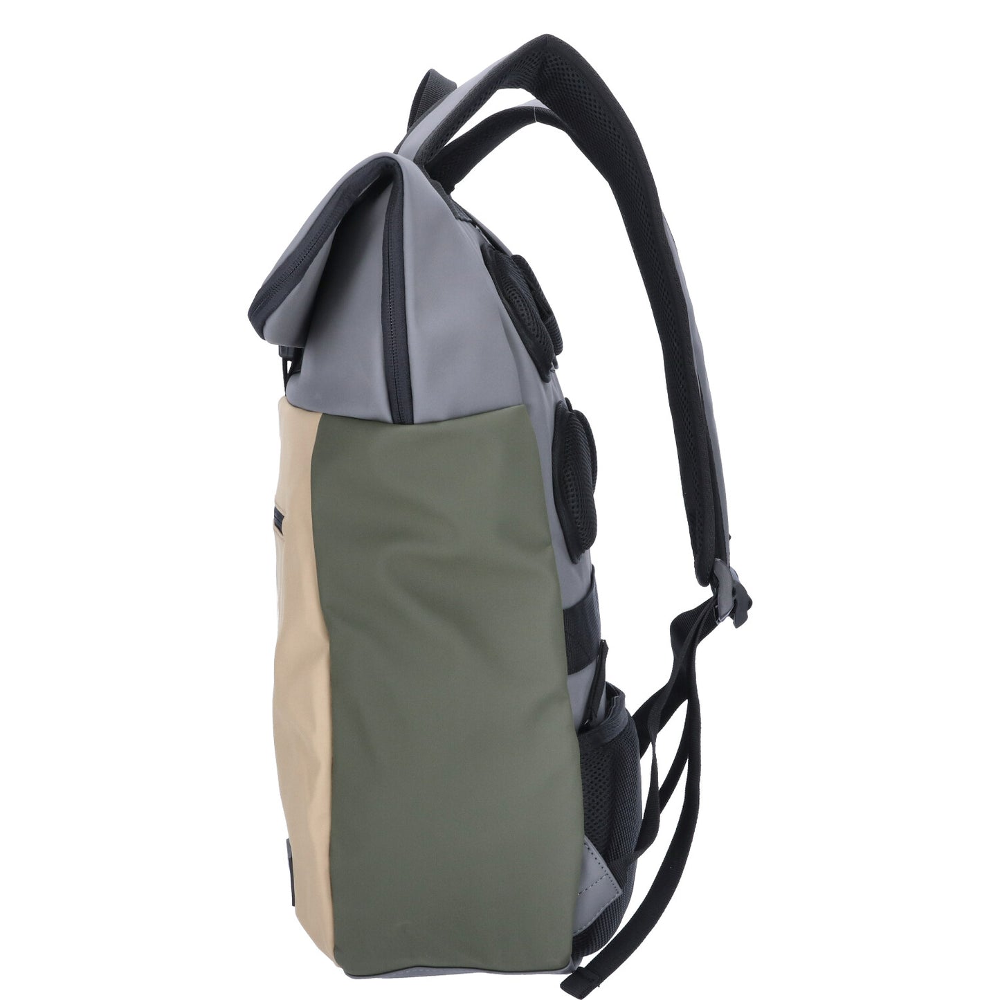 TheTrueC Freizeit Rucksack Bennie beige/green/grey