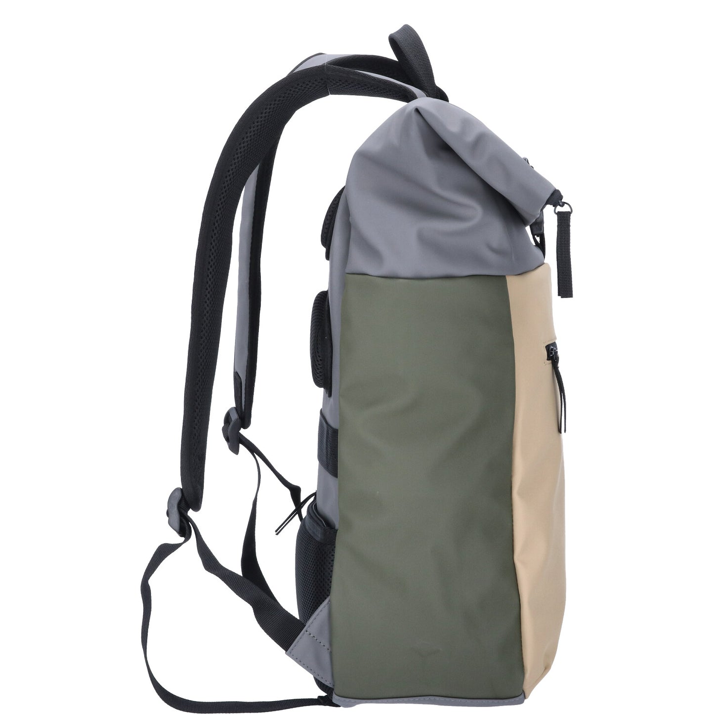 TheTrueC Freizeit Rucksack Bennie beige/green/grey