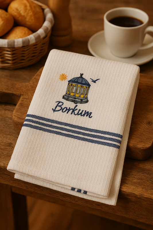 Geschirrhandtuch Borkum Musikpavillon